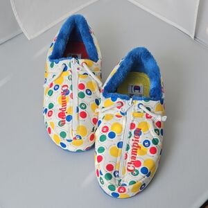 Champion Multicolor Polka Dot Shoes with Blue Interior